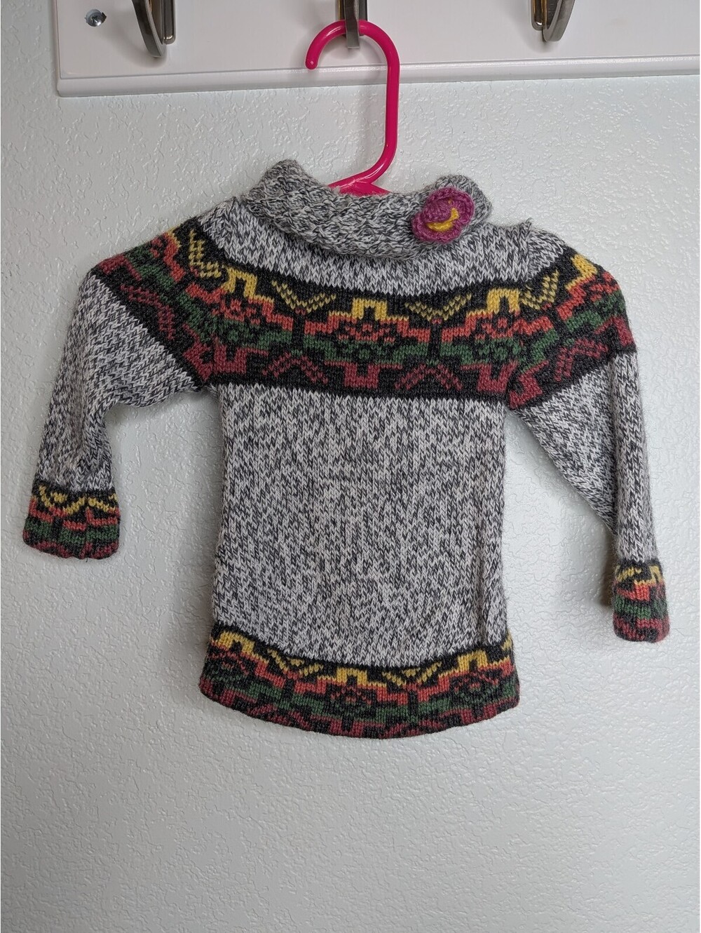 Peruvian 100% alpaca 0-3mo sweater